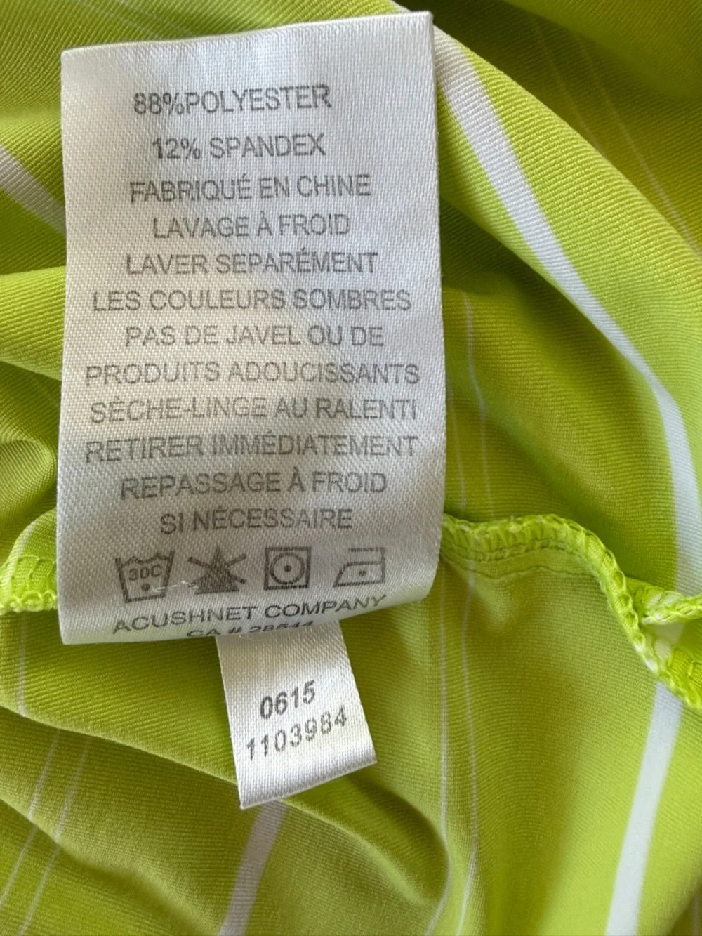 FootJoy Green Striped Ombre Performance Golf Shirt River Landing Country Club L? - Picture 8 of 8